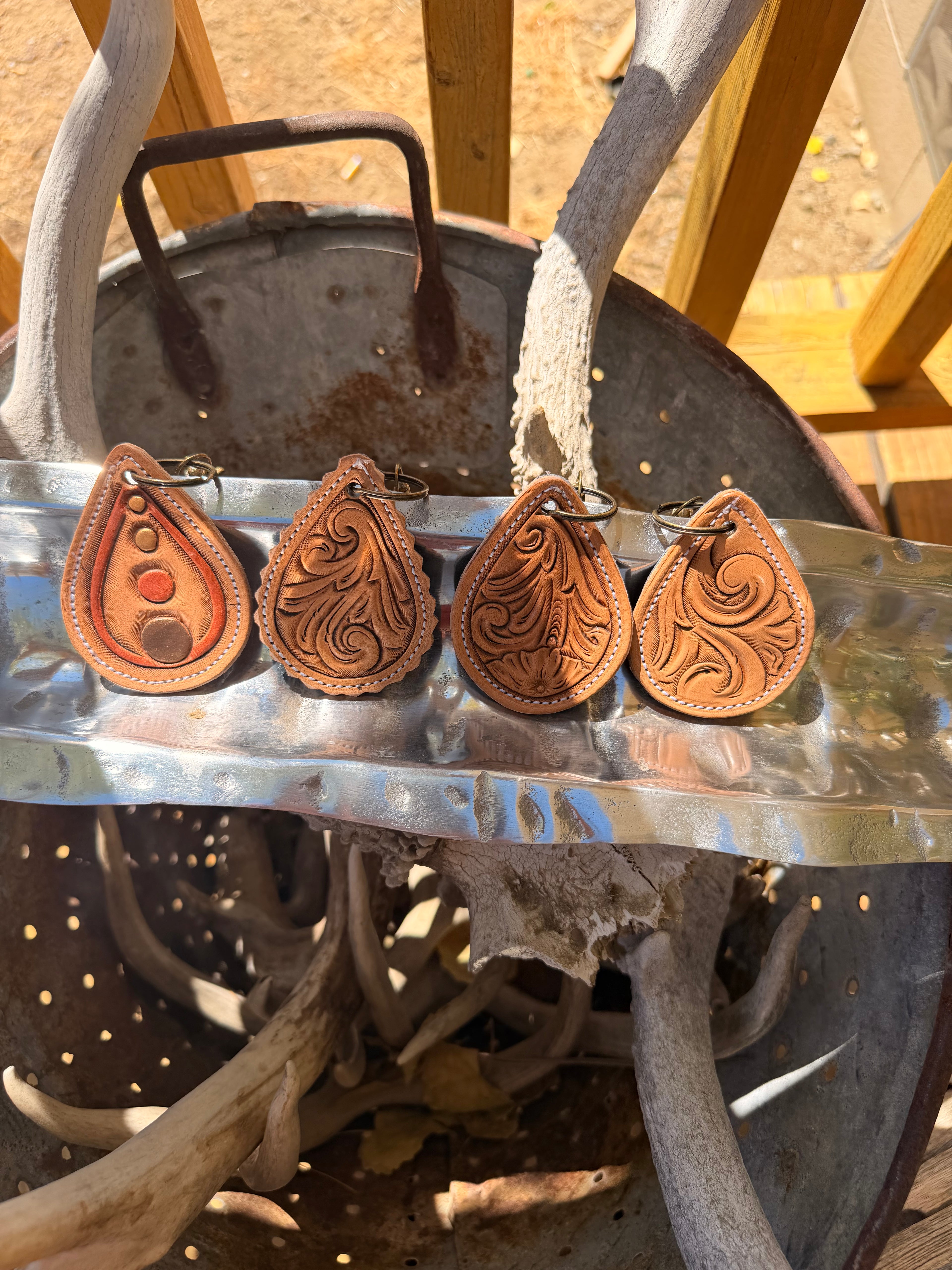 Cowboy Teardrop Keychain